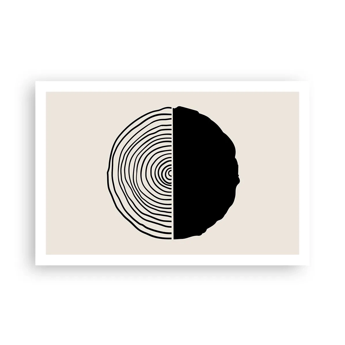 Póster - Mitad y mitad - 91x61 cm