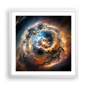 Póster en marco blanco - El inicio de todo - 50x50 cm