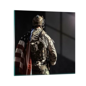 Cuadro sobre vidrio - Impresiones sobre Vidrio - Por eso lucho - 30x30 cm