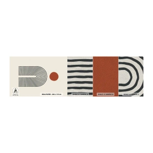 Muestra de fotomural Premium Sand - Magnetismo de formas y colores - Abstracción, Gráficos, Patrón moderno - 100x30 cm
