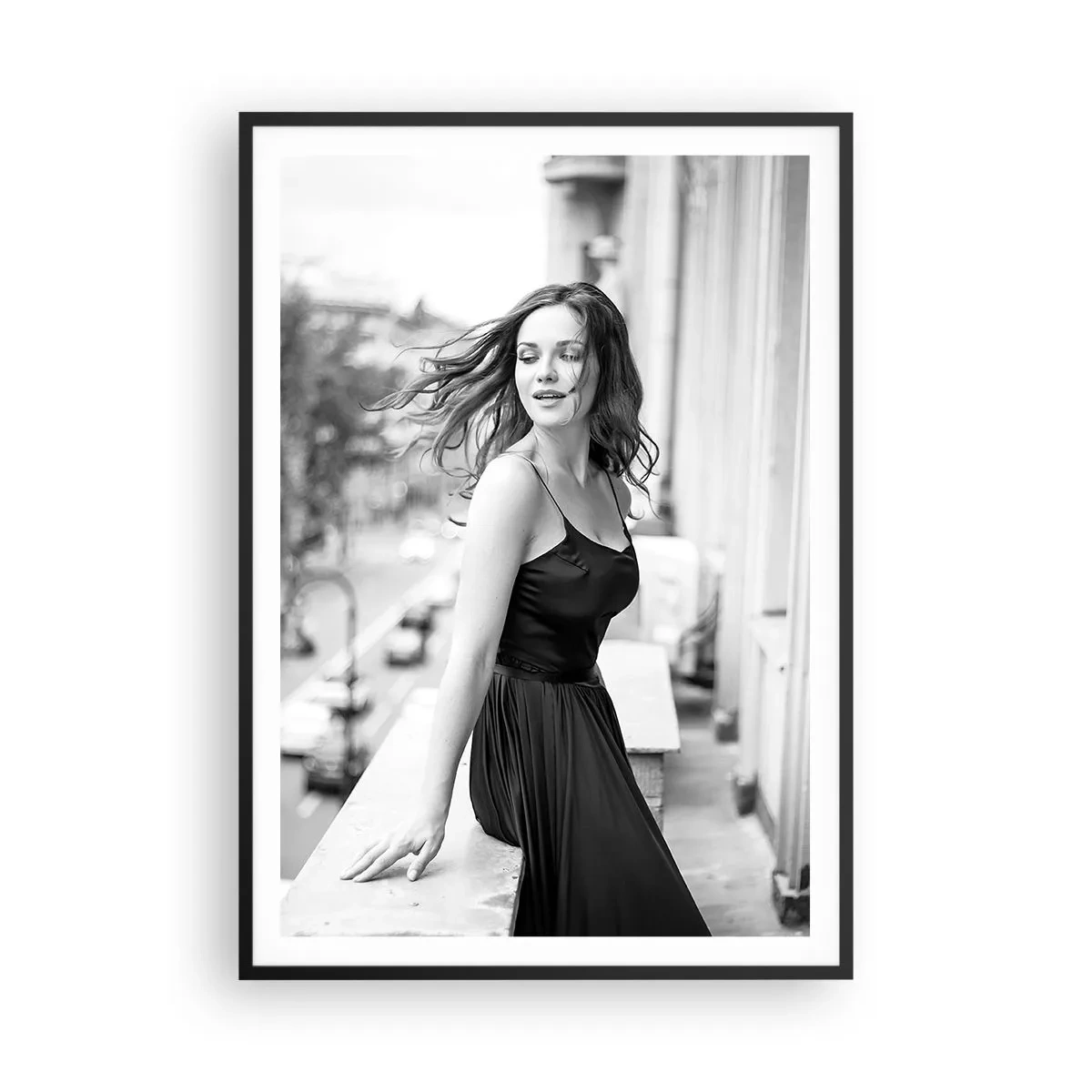 Póster en marco negro - Ciertamente, parisina - 70x100 cm