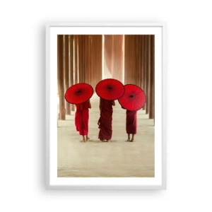 Póster en marco blanco - En el camino a la Tierra Pura - 50x70 cm