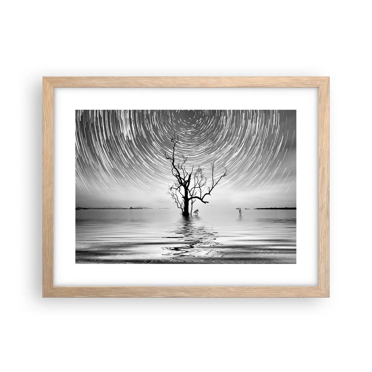 Póster en marco roble claro - Una sinfonía de la naturaleza - 40x30 cm