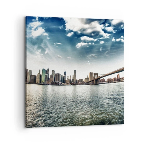 Cuadro sobre lienzo - Impresión de Imagen - Isla de cristal - 60x60 cm