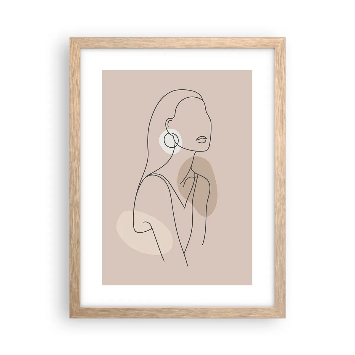 Póster en marco roble claro - Un icono de la inocencia - 30x40 cm