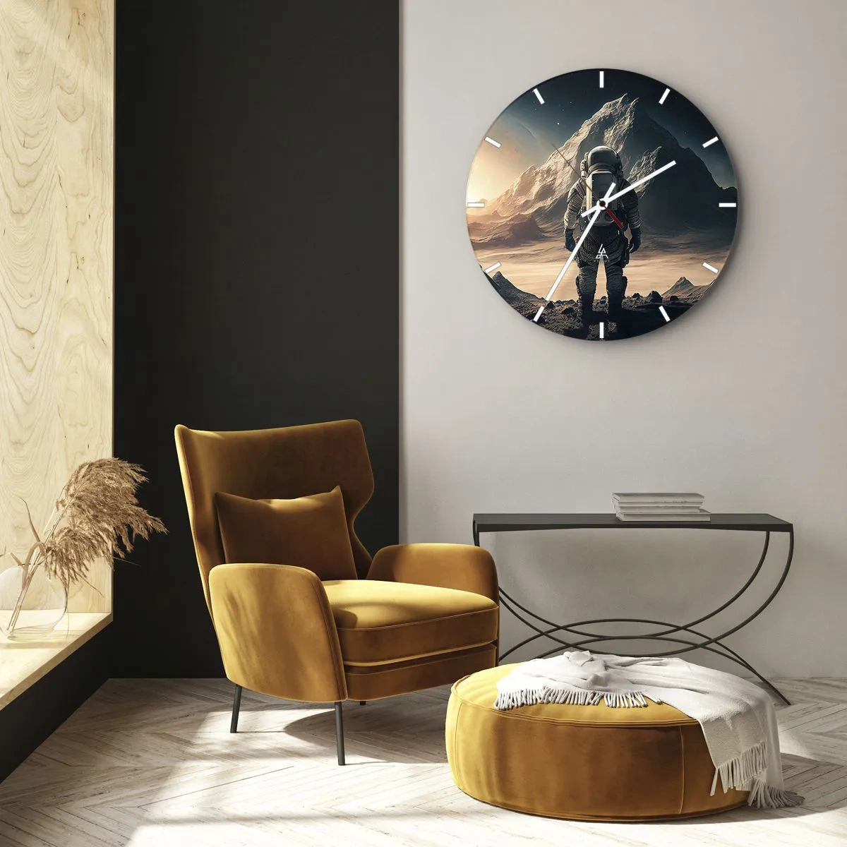 Reloj de pared - Reloj de vidrio - Un nuevo reto - 30x30 cm