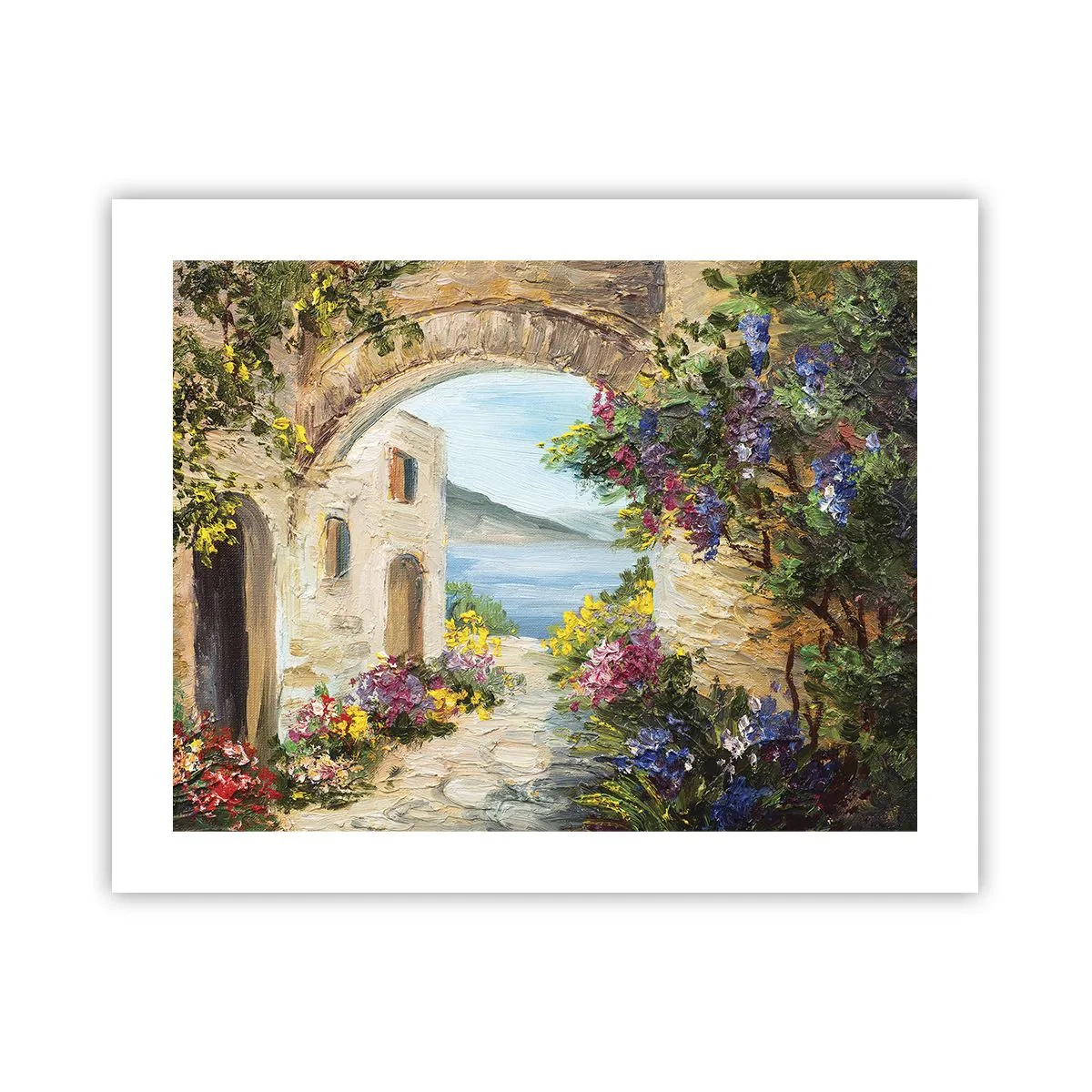 Póster - El encanto del paisaje costero - 50x40 cm