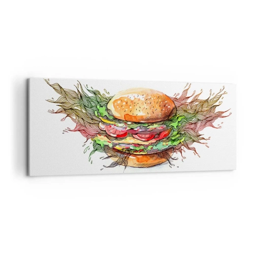 Cuadro sobre lienzo - Impresión de Imagen - Tentación irresistible - 100x40 cm