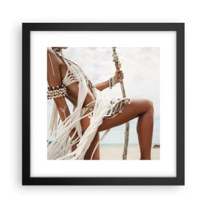 Póster en marco negro - Sacerdotisa del sol - 30x30 cm