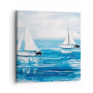 Cuadro sobre lienzo - Impresión de Imagen - Con un amigo a tu lado - 30x30 cm