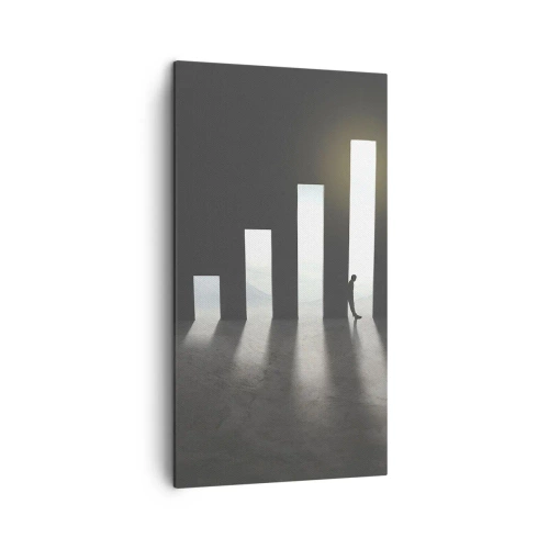 Cuadro sobre lienzo - Impresión de Imagen - El camino del éxito - 45x80 cm