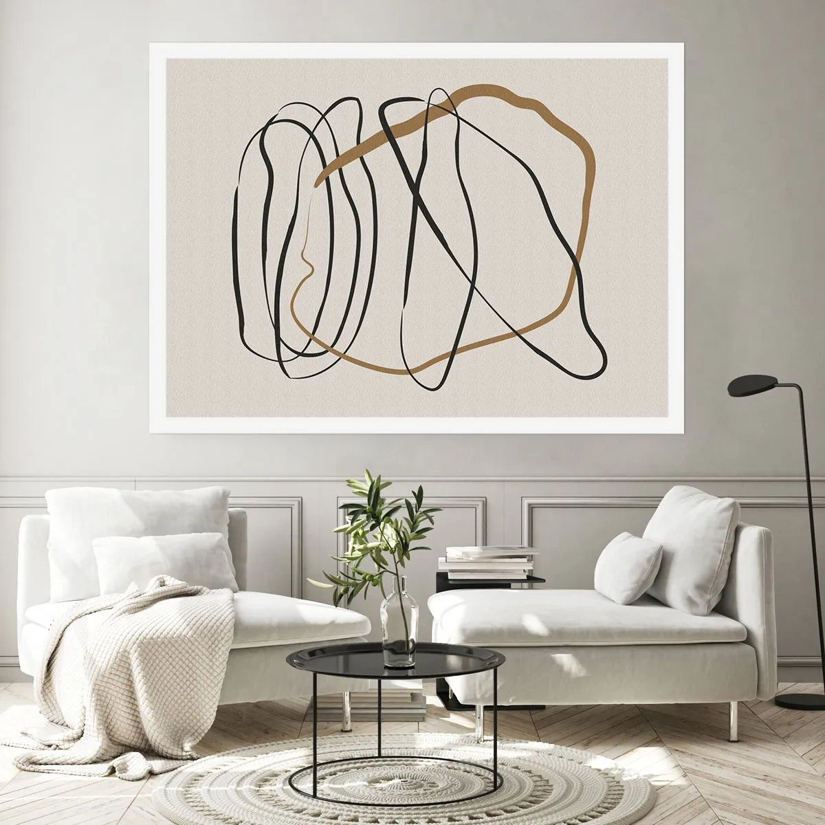 Póster - Composición: danza lineal - 91x61 cm