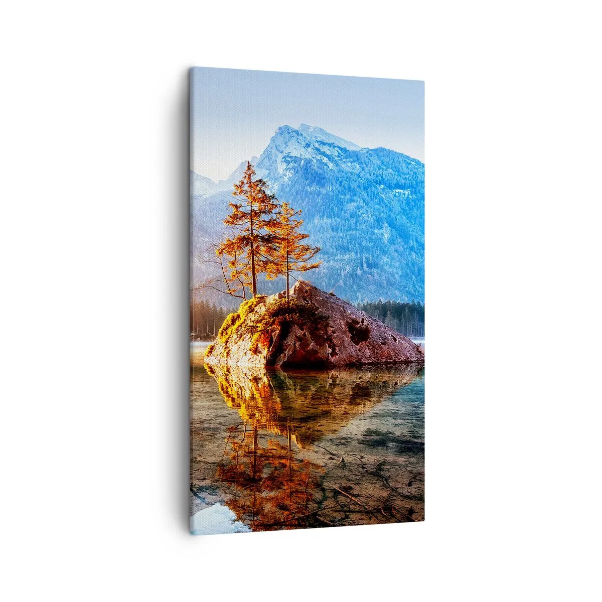 Cuadro sobre lienzo - Impresión de Imagen - La naturaleza bajo la luz - 45x80 cm