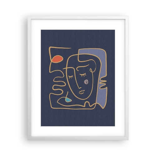 Póster en marco blanco - En un maravilloso sueño - 40x50 cm