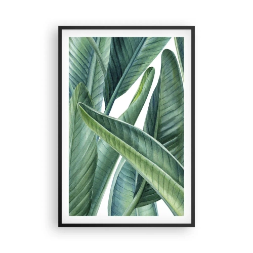Póster en marco negro - Vegetación en estado puro - 61x91 cm