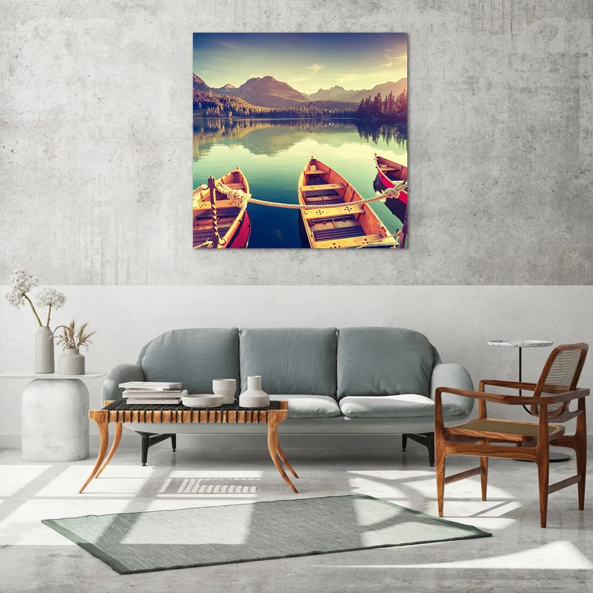 Cuadro sobre vidrio - Impresiones sobre Vidrio - Para vivir según sus leyes - 40x40 cm