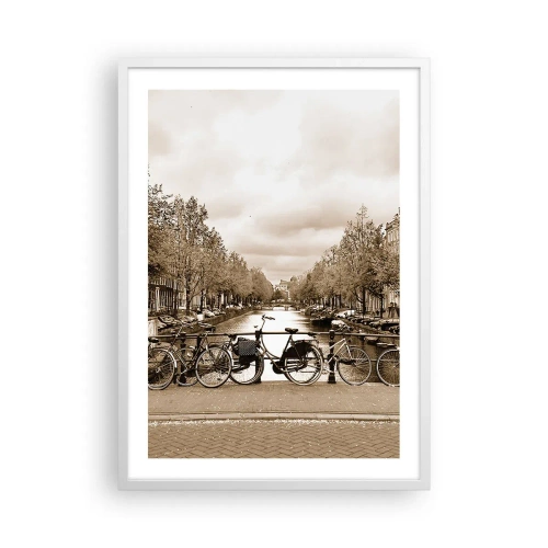 Póster en marco blanco - Holanda solo hay una - 50x70 cm