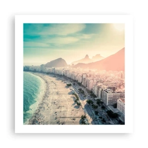 Póster - Vacaciones perpetuas en Río - 50x50 cm