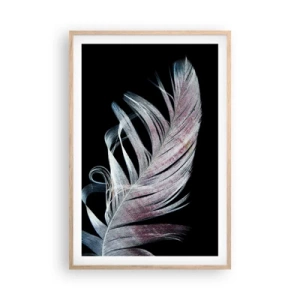 Póster en marco roble claro - Piensa en el tacto - 61x91 cm