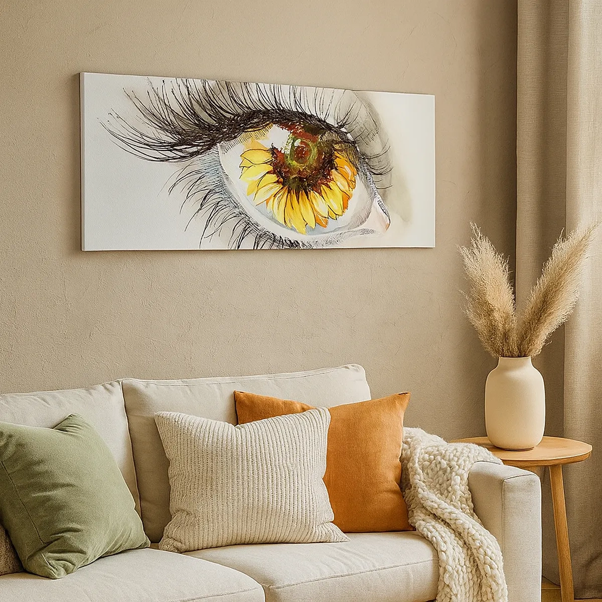 Cuadro sobre lienzo - Impresión de Imagen - Un aspecto tan caluroso como el verano - 30x30 cm