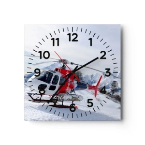 Reloj de pared - Reloj de vidrio - Siempre listo - 40x40 cm