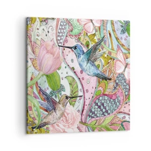 Cuadro sobre lienzo - Impresión de Imagen - Enredado en las vides - 60x60 cm