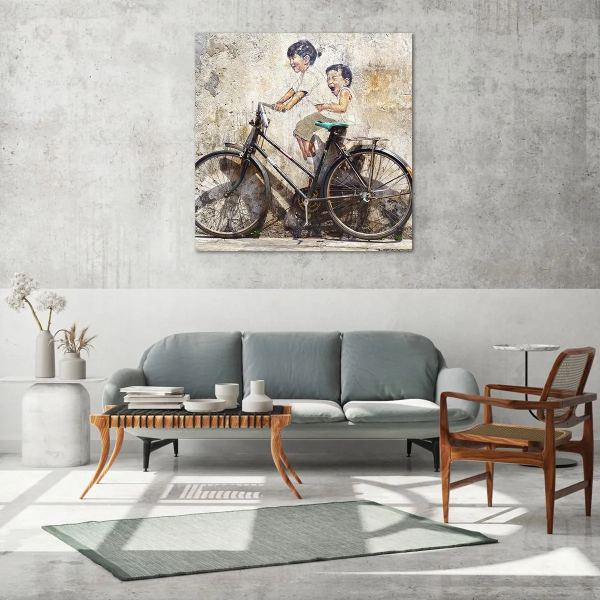 Cuadro sobre vidrio - Impresiones sobre Vidrio - ¿Verdadero o falso? - 60x60 cm