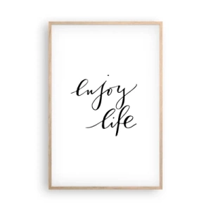 Póster en marco roble claro - Nada que añadir... - 61x91 cm