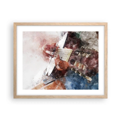 Póster en marco roble claro - ¿Y qué opinas? - 50x40 cm