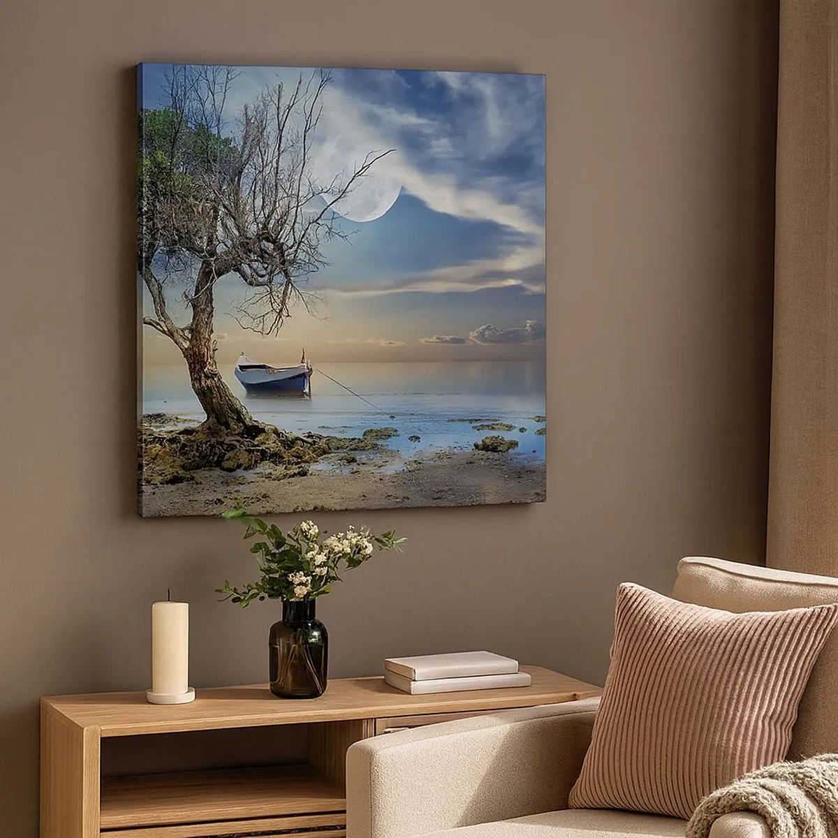 Cuadro sobre lienzo - Impresión de Imagen - ¿Es el final o el principio? - 30x30 cm