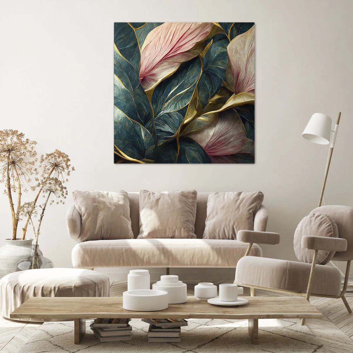 Cuadro sobre lienzo - Impresión de Imagen - Elegancia y estilo naturales - 60x60 cm