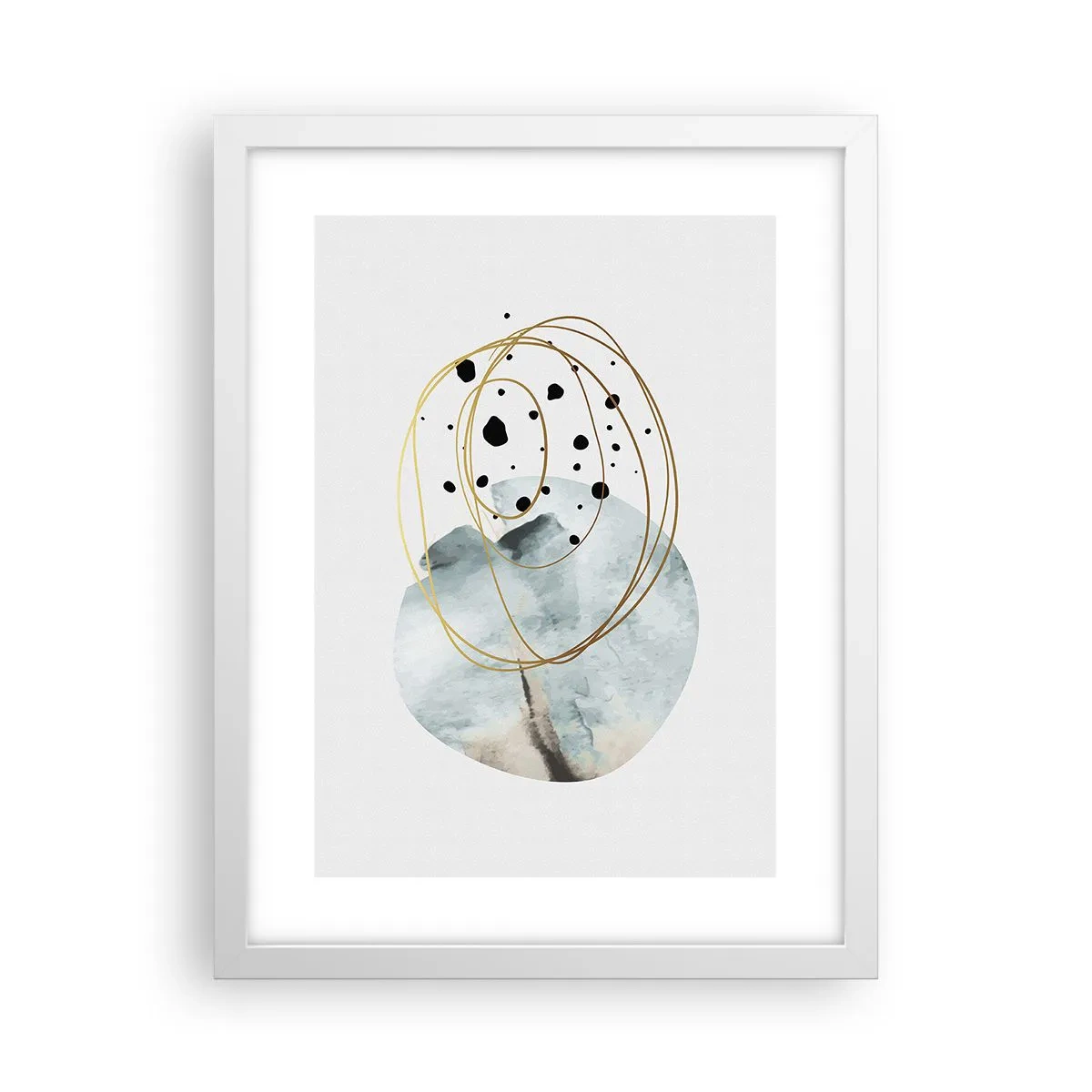 Póster en marco blanco - El concepto del espacio - 30x40 cm