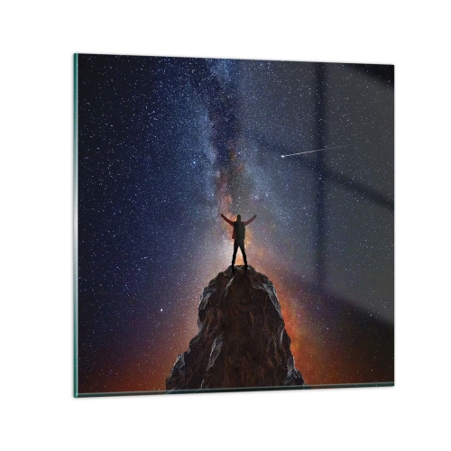 Cuadro sobre vidrio - Impresiones sobre Vidrio - ¡El poder está conmigo! - 40x40 cm