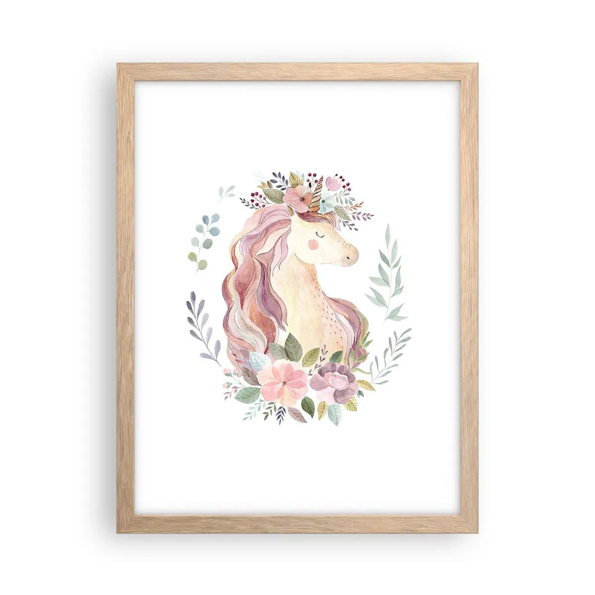 Póster en marco roble claro - Una invitación al mundo de los cuentos de hadas - 30x40 cm