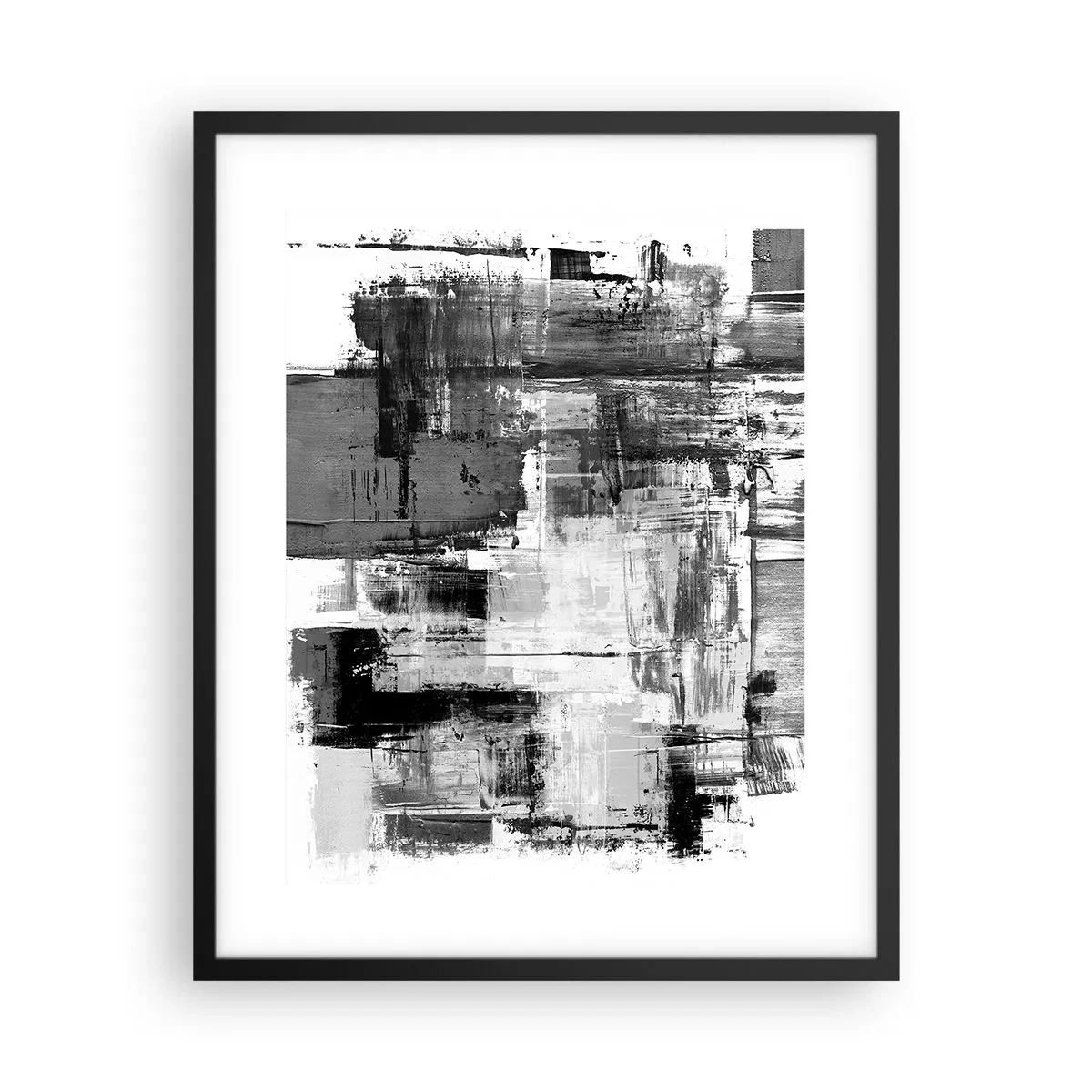 Póster en marco negro - El gris es hermoso - 40x50 cm
