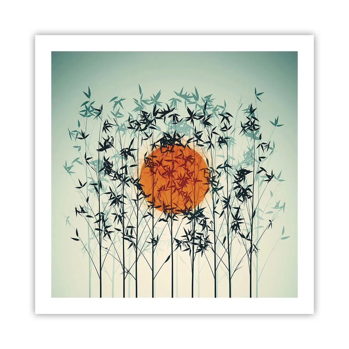 Póster - El sol de Japón - 60x60 cm