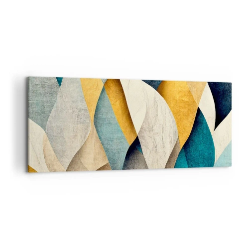 Cuadro sobre lienzo - Impresión de Imagen - Ritmo y ondulación - 100x40 cm