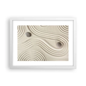 Póster en marco blanco - Un toque de calidez - 40x30 cm