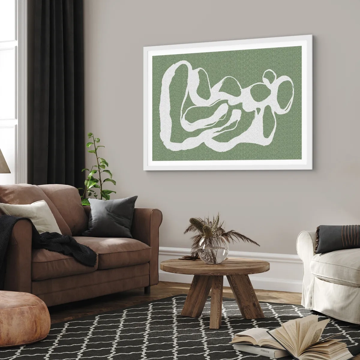 Póster en marco blanco - La llamada del espacio - 70x50 cm