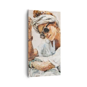 Cuadro sobre lienzo - Impresión de Imagen - Retrato a pleno sol - 65x120 cm