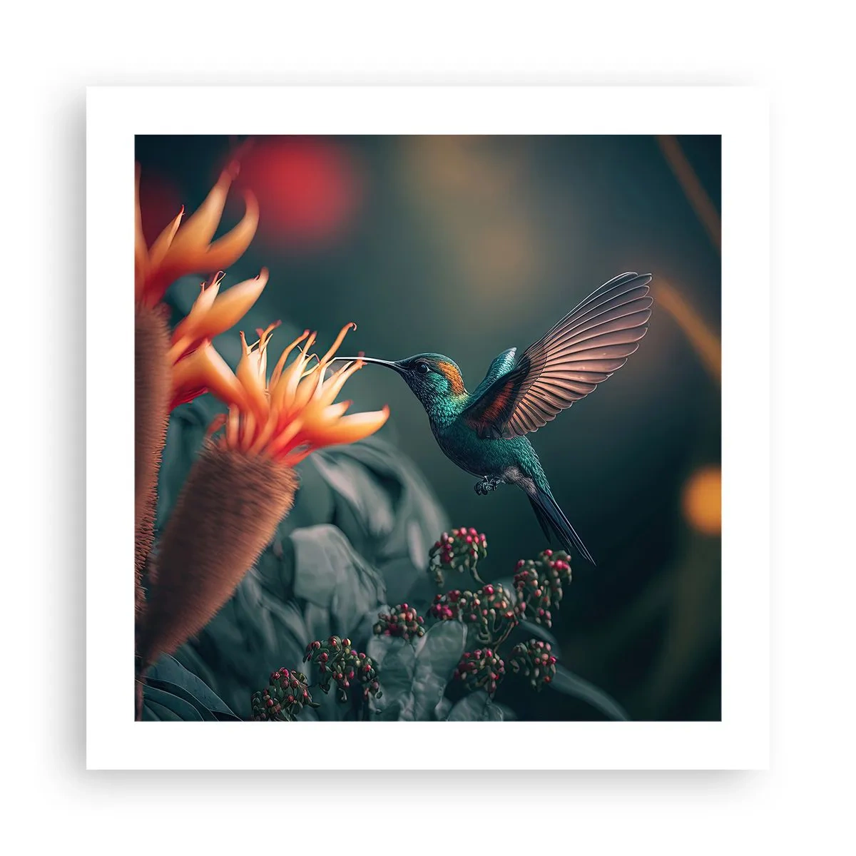 Póster - Una vida verdaderamente colorida - 50x50 cm