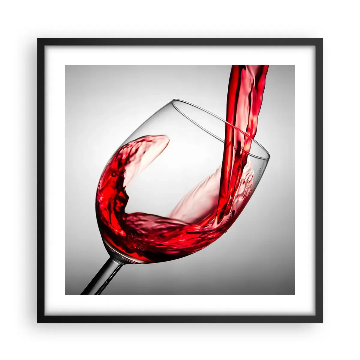 Póster en marco negro - Color - Movimiento - Sonido - 50x50 cm