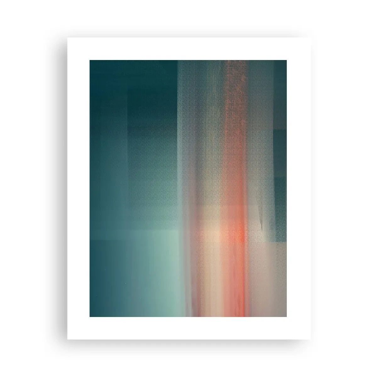 Póster - Abstracción: ondas de luz - 40x50 cm