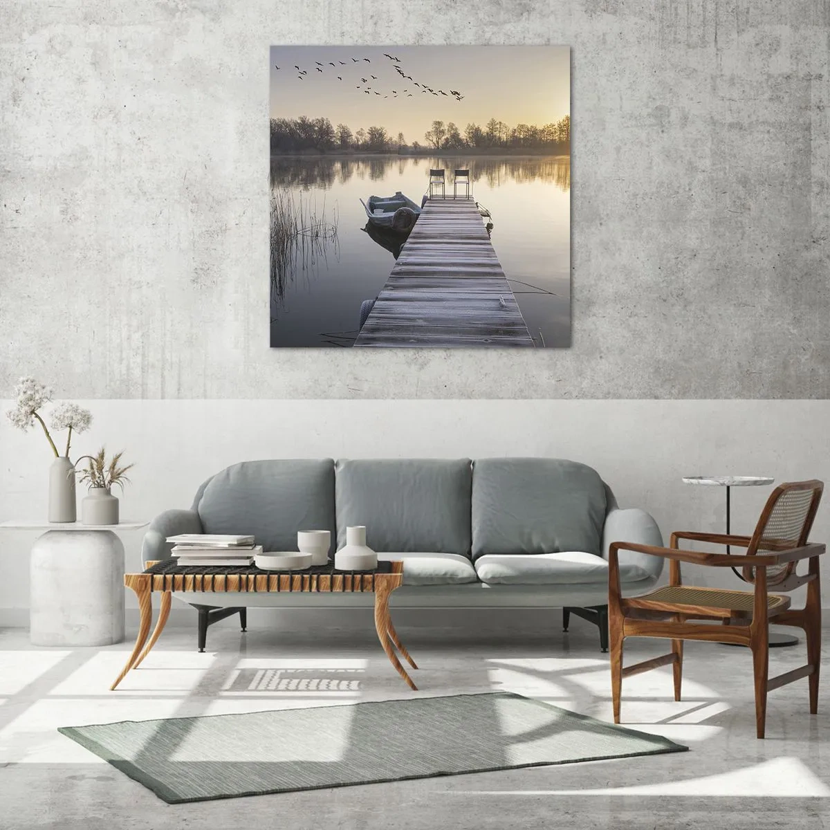 Cuadro sobre vidrio - Impresiones sobre Vidrio - Volveré en un rato - 50x50 cm