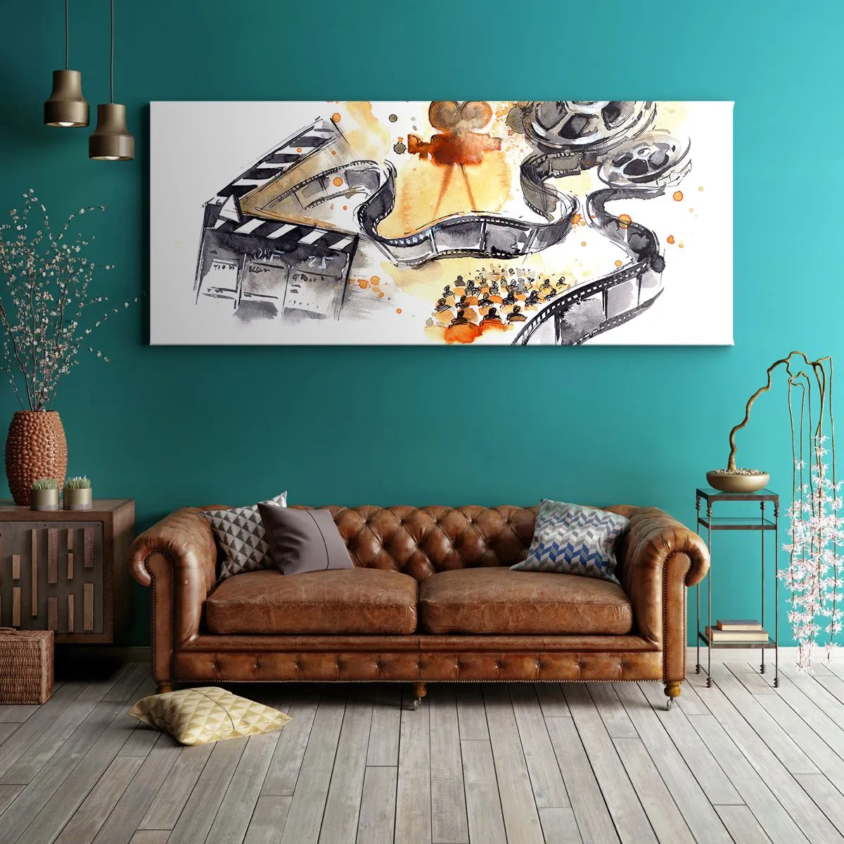 Cuadro sobre lienzo - Impresión de Imagen - En el país de los sueños - 100x40 cm