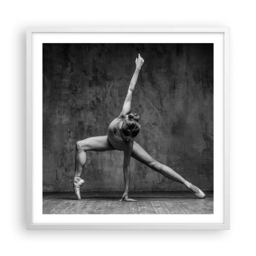 Póster en marco blanco - Equilibrio perfecto - 60x60 cm