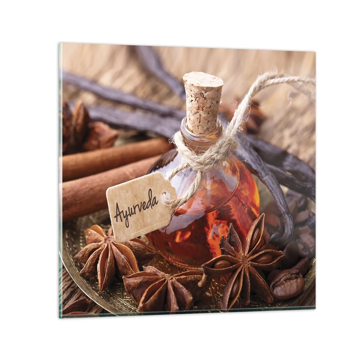 Cuadro sobre vidrio - Impresiones sobre Vidrio - Hacia la unidad del cuerpo y el espíritu - 60x60 cm