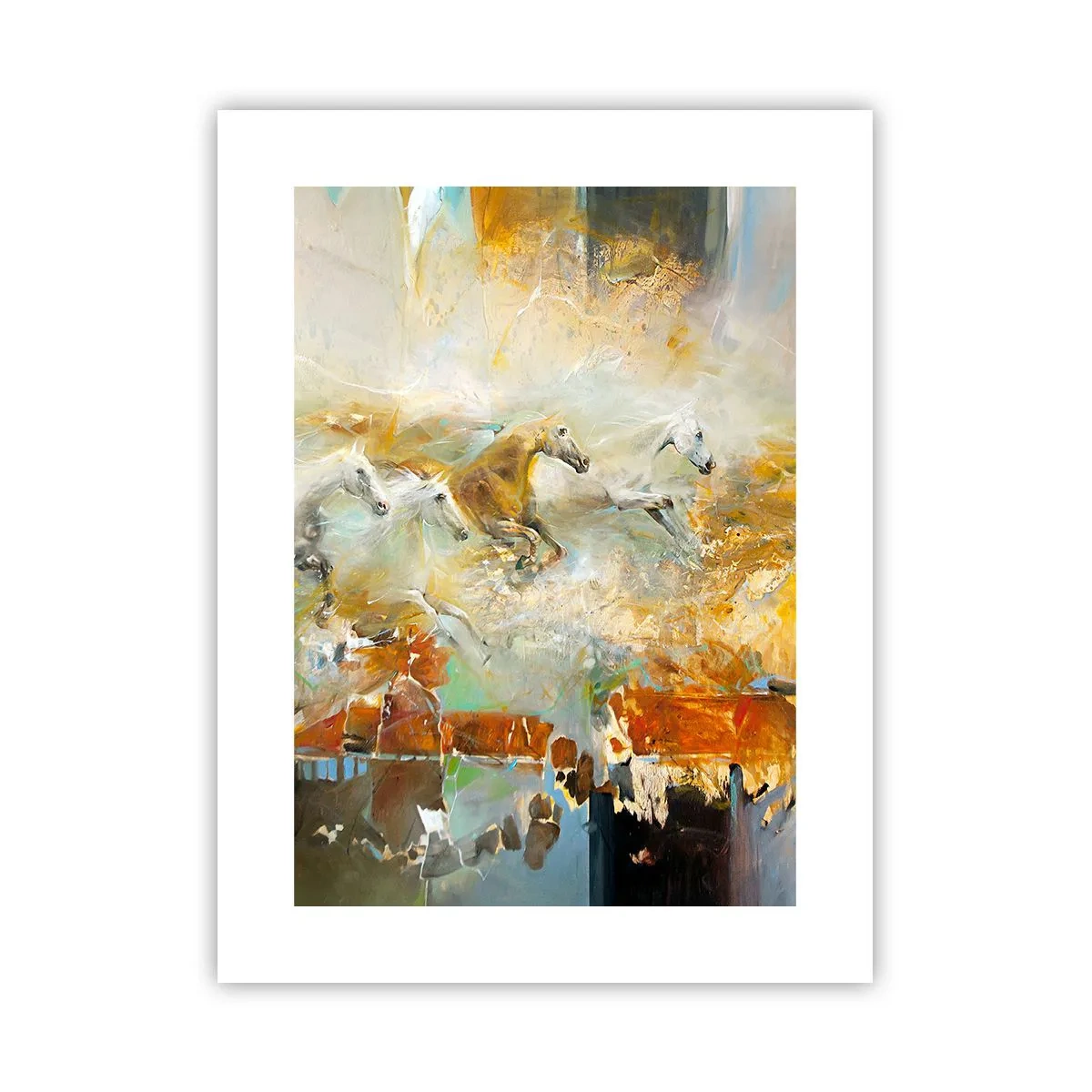 Póster - Galopando a través de la luz - 30x40 cm