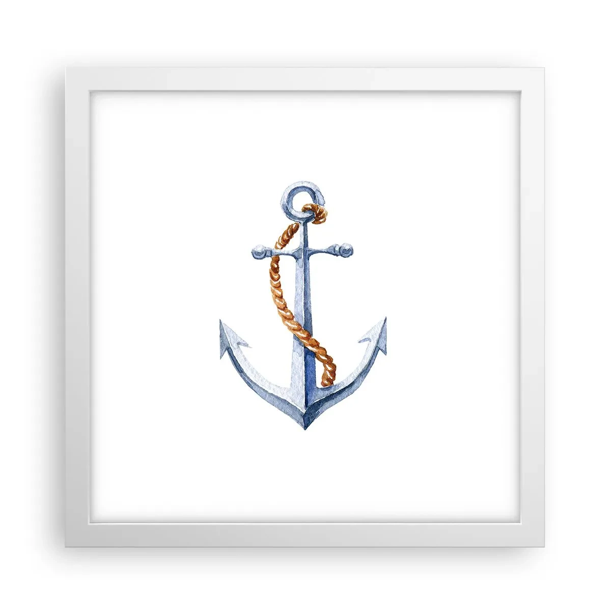 Póster en marco blanco - ¡Ah, aventura! - 30x30 cm