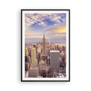 Póster en marco negro - Alcanzar las nubes - 61x91 cm